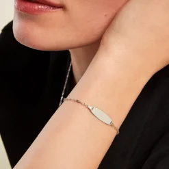 Histoire d'Or Bracelet Identitée Myline Argent Blanc* Bracelets|Gourmettes