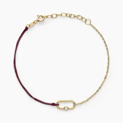 Histoire d'Or Bracelet Infini Pop Argent Jaune Oxyde De Zirconium argent dore oxyde