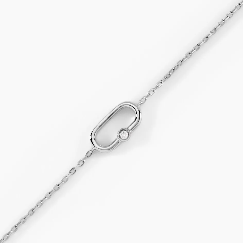 Discount Histoire d'Or Bracelet Infini Pop De Zirconium argent blanc oxyde