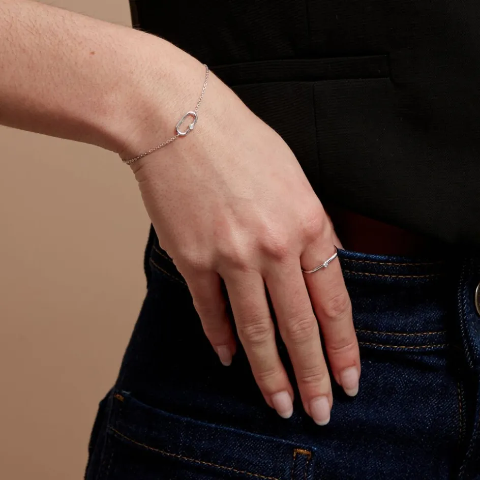 Discount Histoire d'Or Bracelet Infini Pop De Zirconium argent blanc oxyde