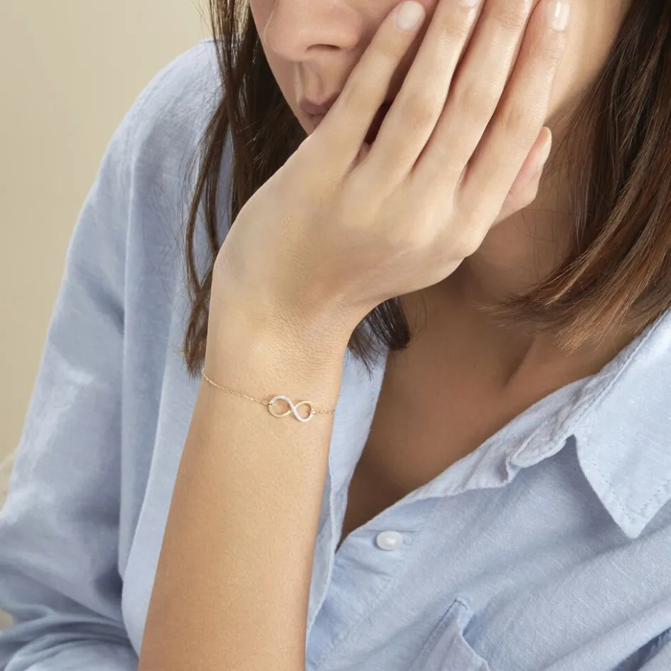 Sale Histoire d'Or Bracelet Infino Or Jaune Diamant
