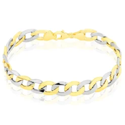 Outlet Histoire d'Or Bracelet Iris Or Bicolore Maille Gourmette