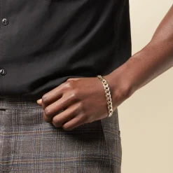 Outlet Histoire d'Or Bracelet Iris Or Bicolore Maille Gourmette