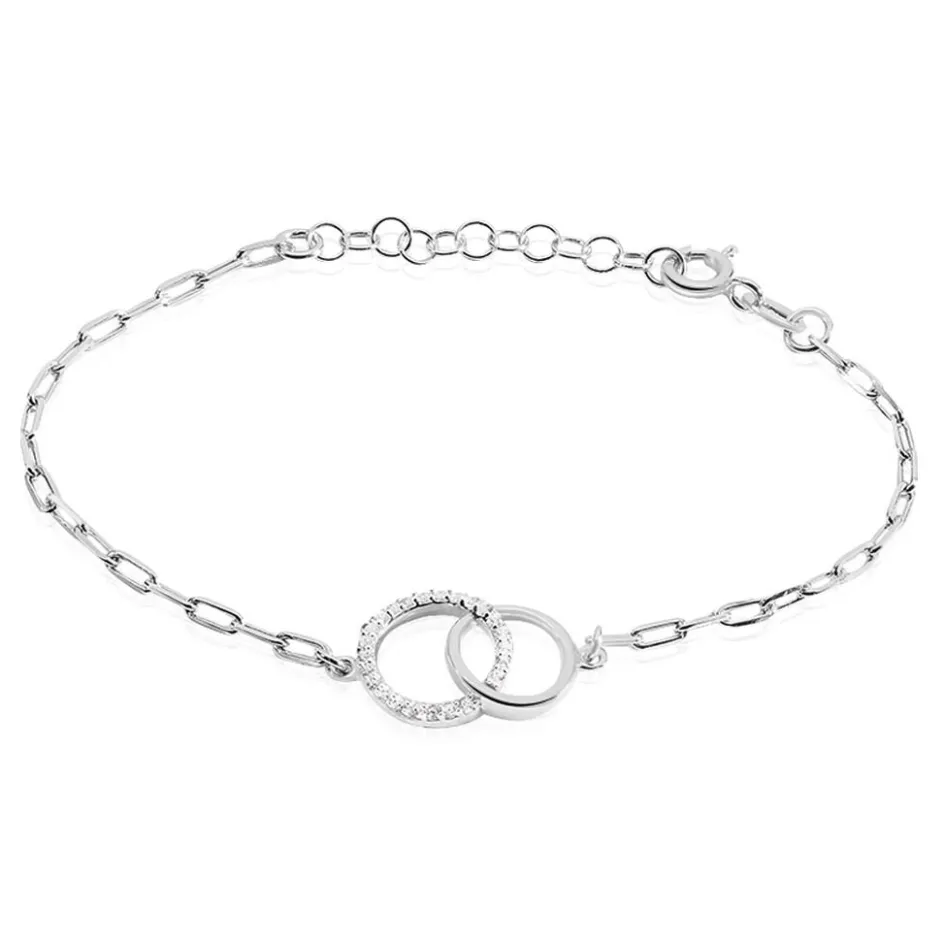 Clearance Histoire d'Or Bracelet Isabel Argent Blanc Oxyde De Zirconium
