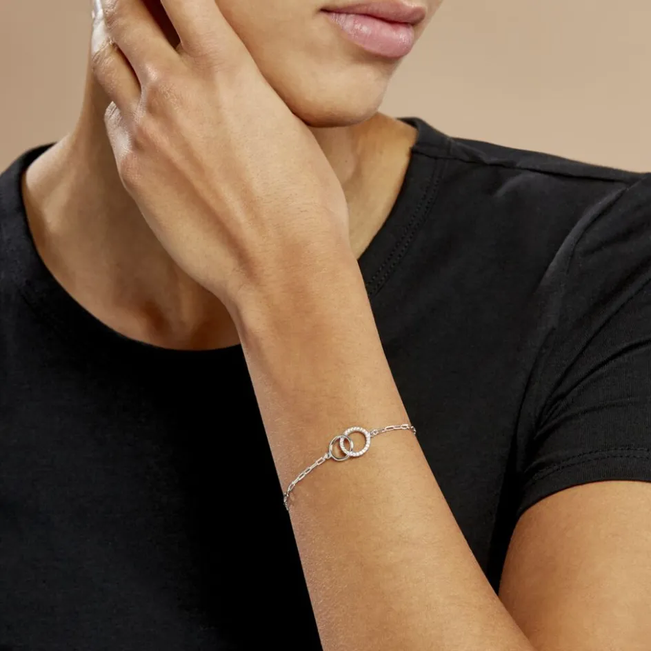 Clearance Histoire d'Or Bracelet Isabel Argent Blanc Oxyde De Zirconium