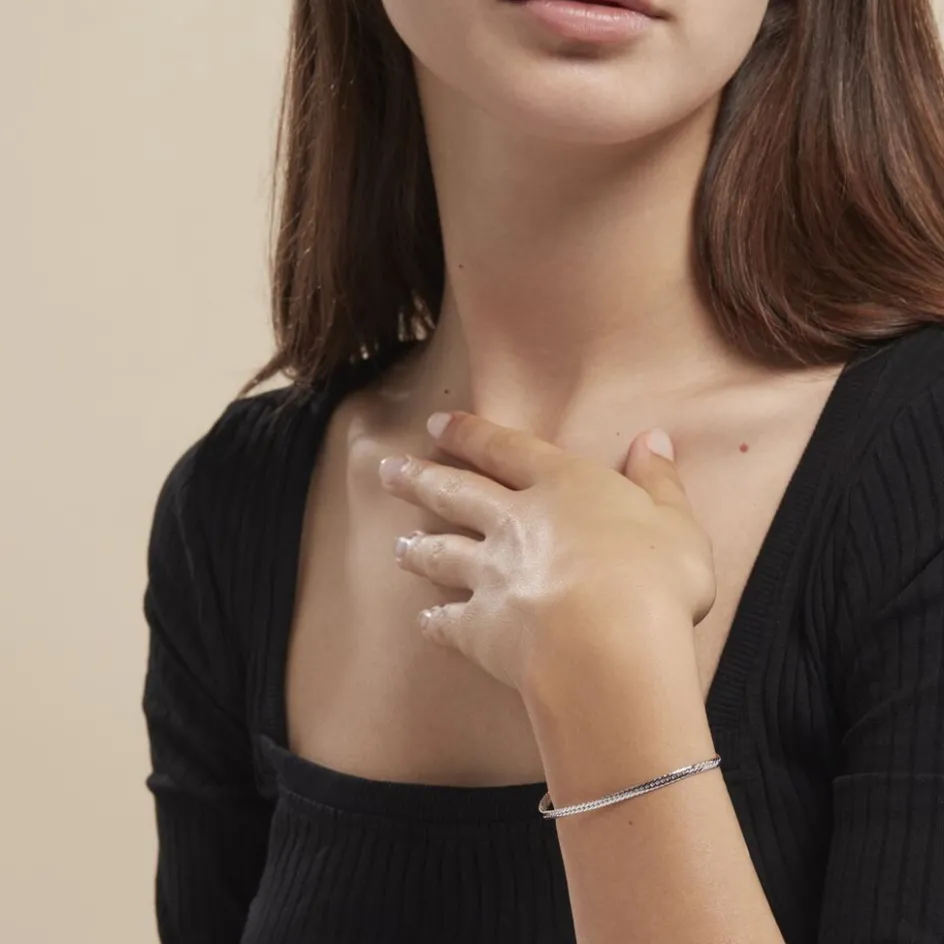 Histoire d'Or Bracelet Izel Maille Anglaise Or Blanc* Bracelets|Bracelets Maille