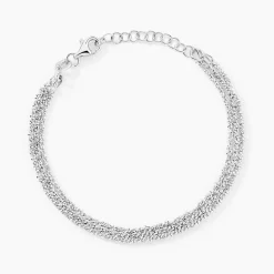 Histoire d'Or Bracelet Janelle Argent Blanc* Bracelets|Bracelets Fantaisie