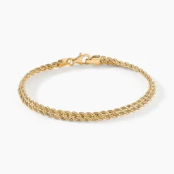 Sale Histoire d'Or Bracelet Jerry Maille Corde 2 Rangs Or Jaune