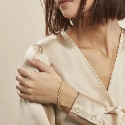 Histoire d'Or Bracelet Jerry Maille Corde or jaune