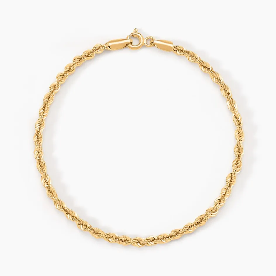 Discount Histoire d'Or Bracelet Jerry Maille Corde Or Jaune