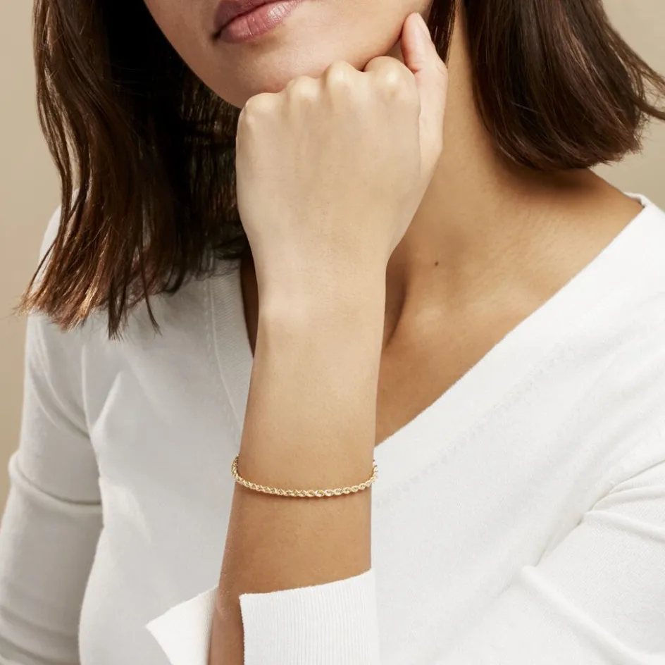 Discount Histoire d'Or Bracelet Jerry Maille Corde Or Jaune