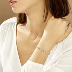 Outlet Histoire d'Or Bracelet Jerry Maille Corde or blanc