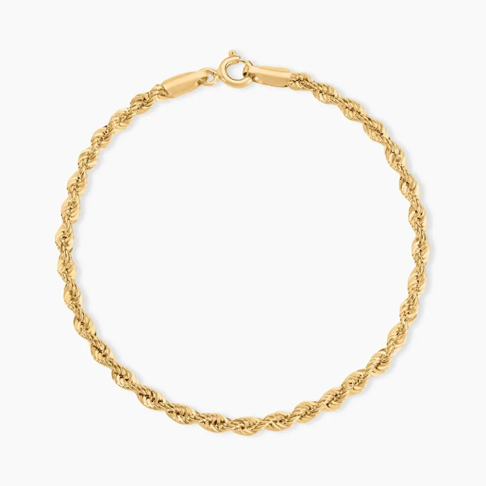 Histoire d'Or Bracelet Jerry Maille Corde Or Jaune