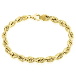 Histoire d'Or Bracelet Jerry Maille Corde or jaune