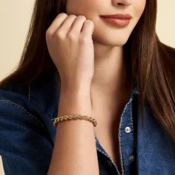 Histoire d'Or Bracelet Jerry Maille Corde or jaune