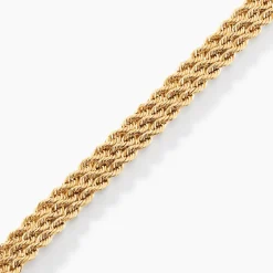 Clearance Histoire d'Or Bracelet Jerry Maille Corde 3 Rangs or jaune