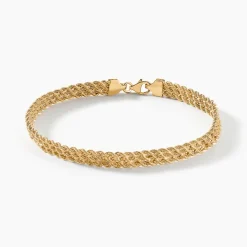 Discount Histoire d'Or Bracelet Jerry Maille Corde 3 Rangs or jaune