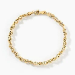 Best Histoire d'Or Bracelet Jerry Maille Corde Facettee or jaune