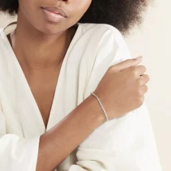 Discount Histoire d'Or Bracelet Jerry Maille Corde or blanc