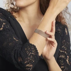 Histoire d'Or Bracelet Jonc Acier Blanc Anthonyn* Bracelets|Bracelets Fantaisie