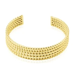 New Histoire d'Or Bracelet Jonc Acier Dore Anthonyn acier doré