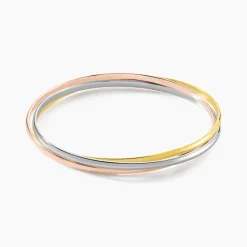 Histoire d'Or Bracelet Jonc Annie-france Plaqué Or Tricolore* Bracelets|Bracelets Joncs