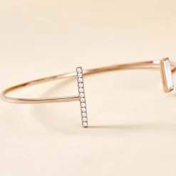 Histoire d'Or Bracelet Jonc Argent Rose Tea Oxyde De Zirconium* Bracelets|Bracelets Fantaisie