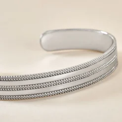 Clearance Histoire d'Or Bracelet Jonc Ayo Argent Blanc