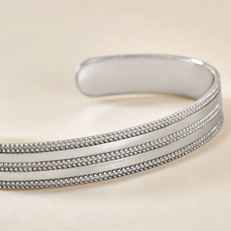 Clearance Histoire d'Or Bracelet Jonc Ayo Argent Blanc