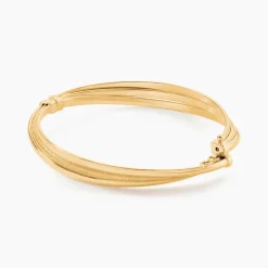Outlet Histoire d'Or Bracelet Jonc Claudie 3 Fils Entrelaces Or Jaune
