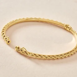 Histoire d'Or Bracelet Jonc Cordeline Or Jaune* Bracelets|Bracelets Joncs