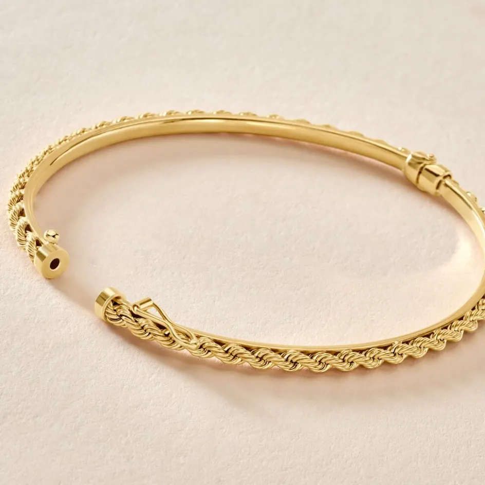 Histoire d'Or Bracelet Jonc Cordeline Or Jaune* Bracelets|Bracelets Joncs