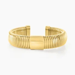 Discount Histoire d'Or Bracelet Jonc Dafnie Acier Jaune