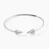 Outlet Histoire d'Or Bracelet Jonc Deva Argent Blanc Oxyde De Zirconium