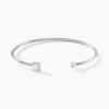 Histoire d'Or Bracelet Jonc Domitille Argent Blanc Oxyde De Zirconium* Bracelets|Bracelets Fantaisie