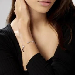 Histoire d'Or Bracelet Jonc Domitille Argent Blanc Oxyde De Zirconium* Bracelets|Bracelets Fantaisie