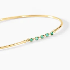 Sale Histoire d'Or Bracelet Jonc Esmerald Rendez-vous Or Jaune Emeraude