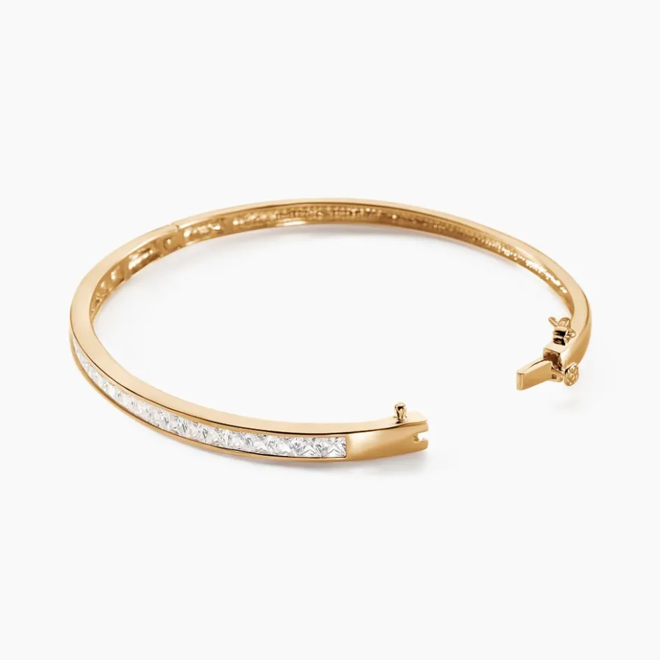 Histoire d'Or Bracelet Jonc Frieda Plaqué Or Jaune Oxyde De Zirconium* Bracelets|Bracelets Joncs