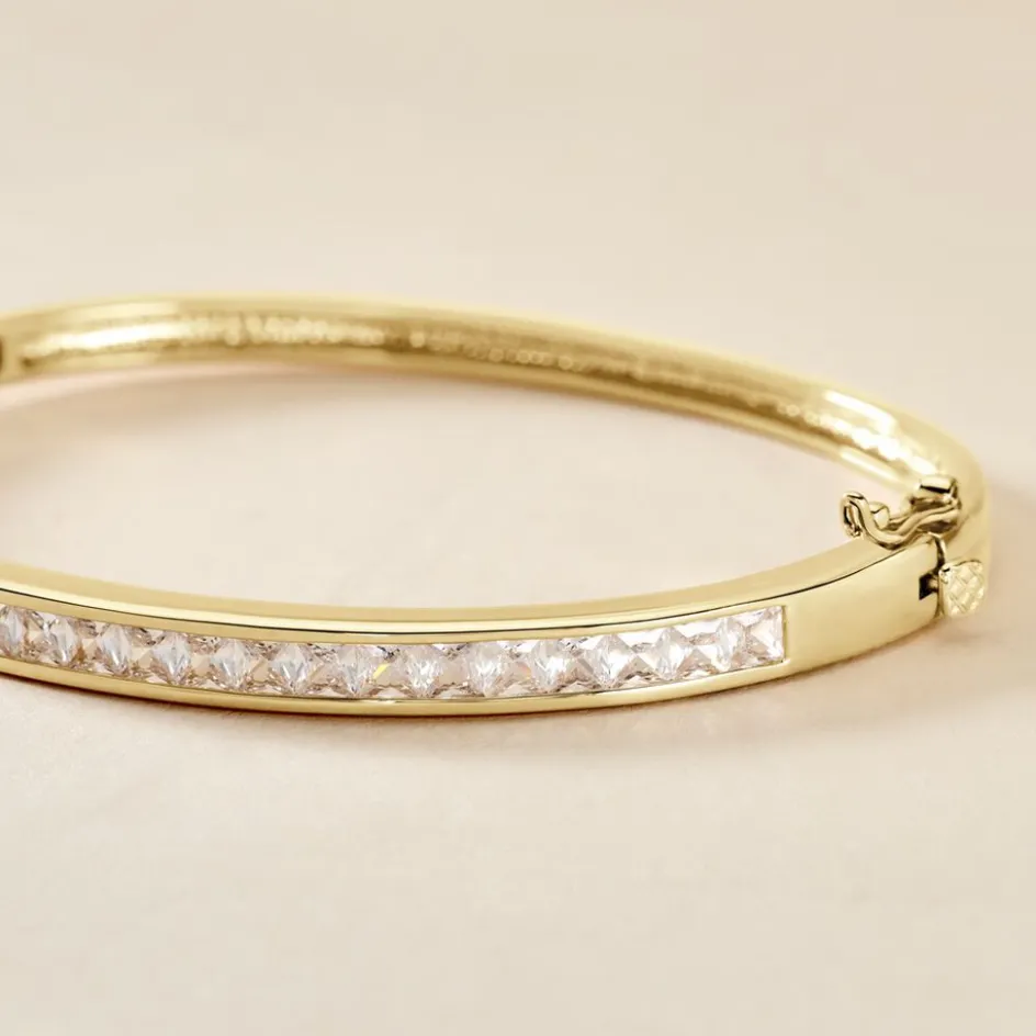 Histoire d'Or Bracelet Jonc Frieda Plaqué Or Jaune Oxyde De Zirconium* Bracelets|Bracelets Joncs