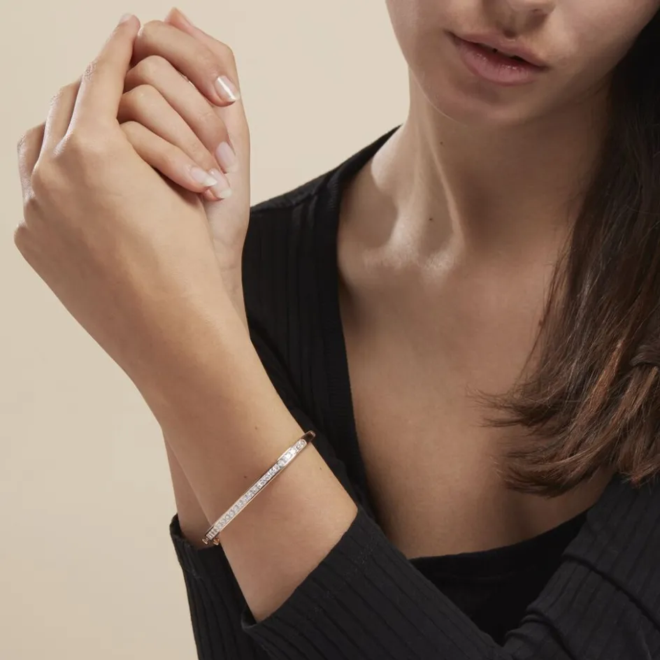 Histoire d'Or Bracelet Jonc Frieda Plaqué Or Jaune Oxyde De Zirconium* Bracelets|Bracelets Joncs