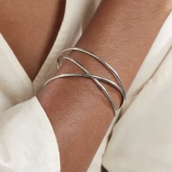 Histoire d'Or Bracelet Jonc Hugoline Argent Blanc* Bracelets|Bracelets Joncs