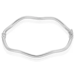 Histoire d'Or Bracelet Jonc Jennie Ondule Or Blanc* Bracelets|Bracelets Joncs