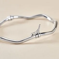 Histoire d'Or Bracelet Jonc Jennie Ondule Or Blanc* Bracelets|Bracelets Joncs