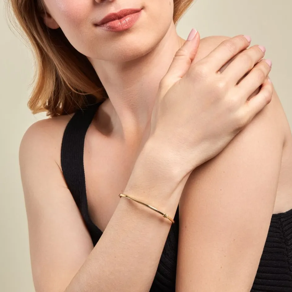 Histoire d'Or Bracelet Jonc Loise Fil Carre Lisse Or Jaune* Bracelets|Bracelets Joncs