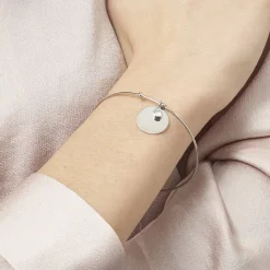 Histoire d'Or Bracelet Jonc Paula Argent Blanc Oxyde De Zirconium* Bijoux Personnalisés|Bracelets