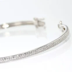 Histoire d'Or Bracelet Jonc Posie Or Blanc Diamant* Bracelets|Bracelets Joncs
