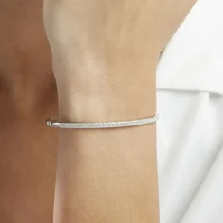 Histoire d'Or Bracelet Jonc Posie Or Blanc Diamant* Bracelets|Bracelets Joncs