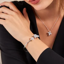 Histoire d'Or Bracelet Jonc Radiant Bloom Argent Blanc Oxyde* Bracelets|Bracelets Joncs