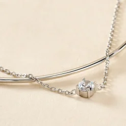 Discount Histoire d'Or Bracelet Jonc Ruth De Zirconium argent blanc oxyde