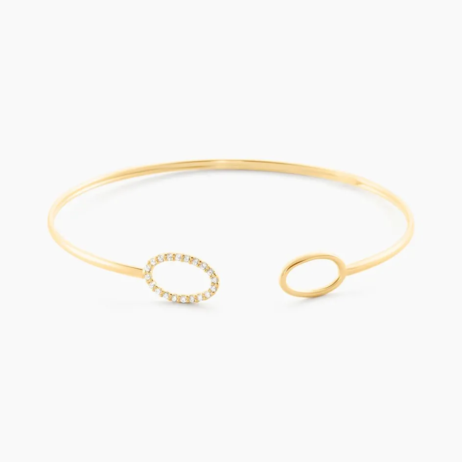 Histoire d'Or Bracelet Jonc Seth Or Jaune Oxyde De Zirconium* Bracelets|Bracelets Joncs